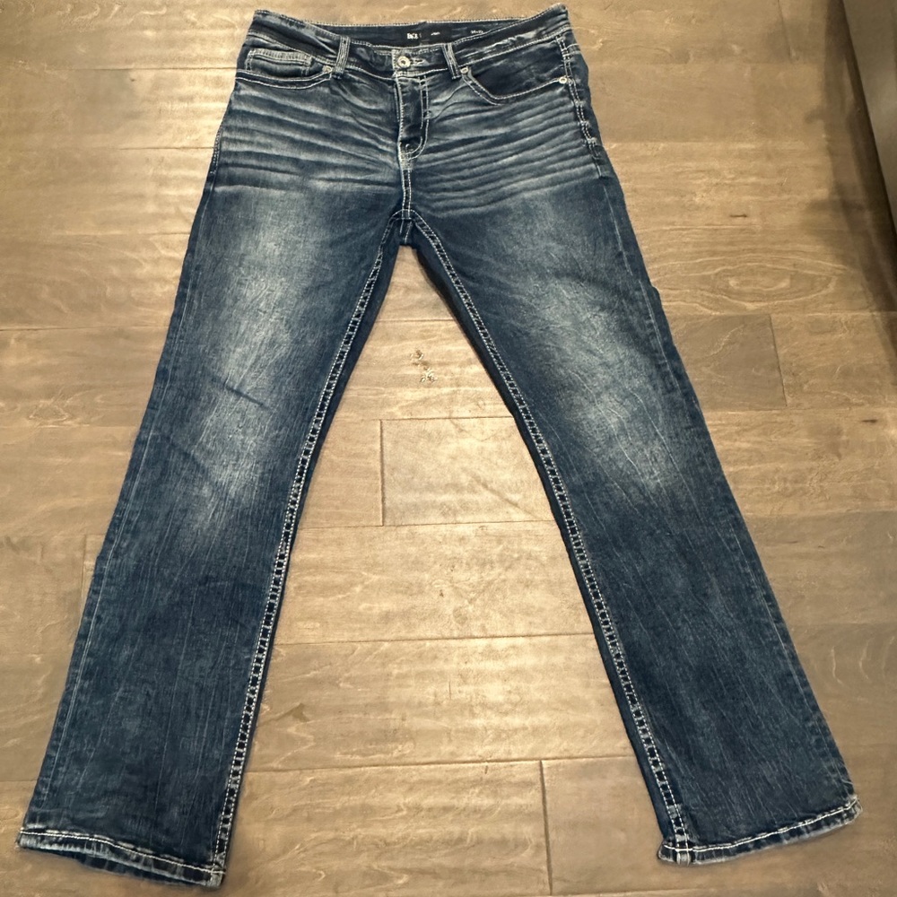 BKE Aiden regular bootcut jeans. 34”x32”. Stretch material. Worn maybe 5 times.